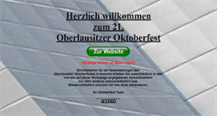 Desktop Screenshot of oberlausitzer-oktoberfest.de